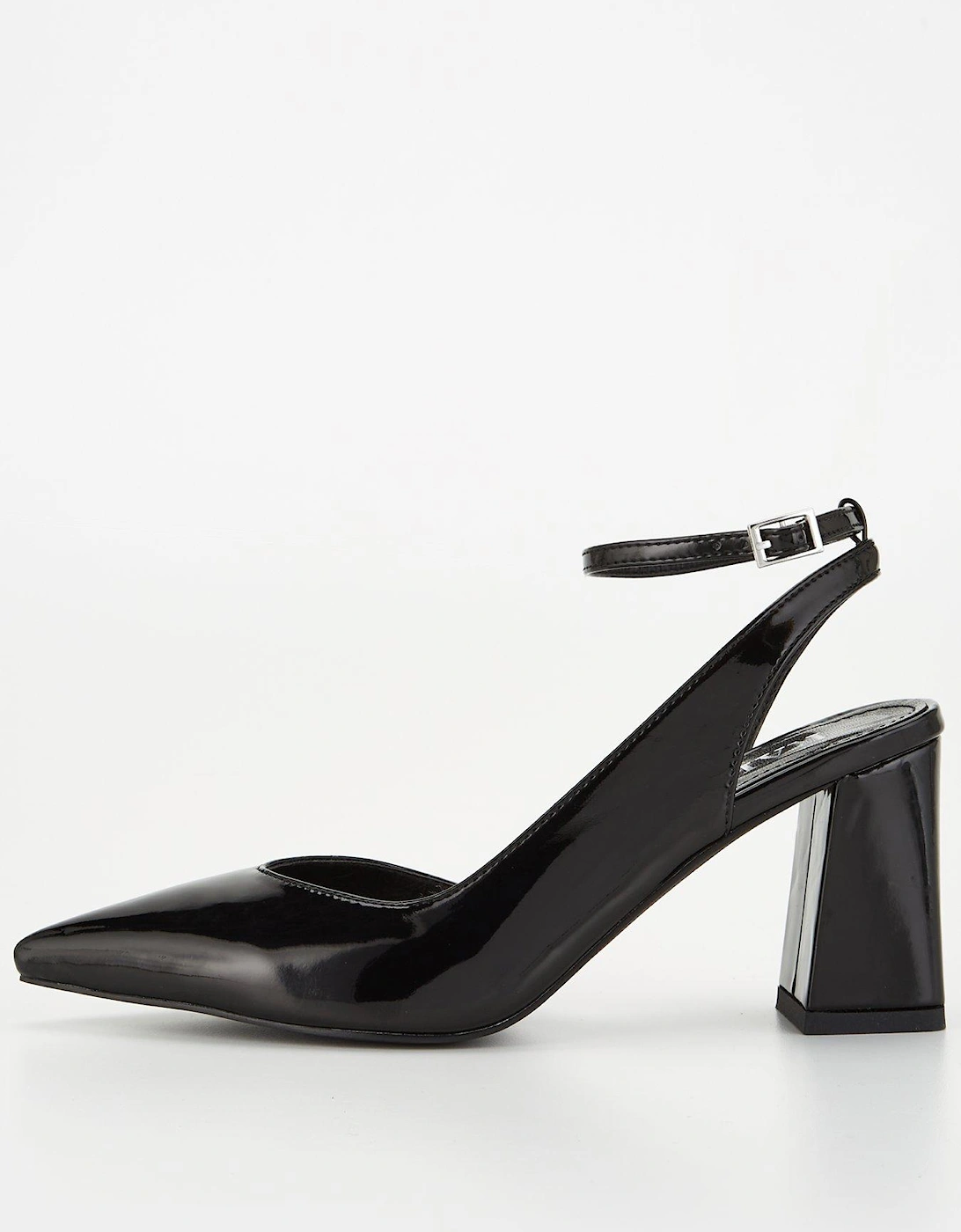 Alaia Pointed Front Block Heel Sandal - Black, 7 of 6
