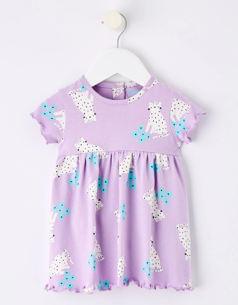 Baby Girls Ss Leopard Print Dress
