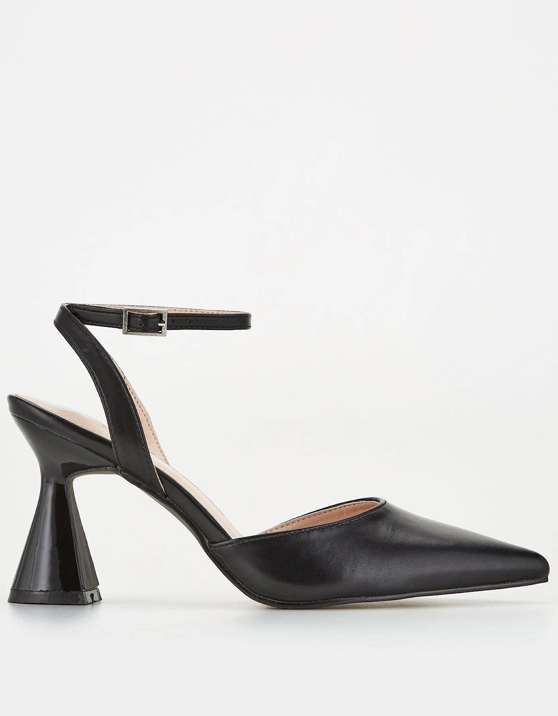 Carmello Heel Detail Ankle Strap Sandal - Black, 2 of 1