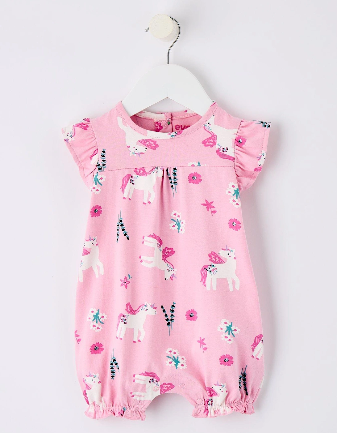Baby Girls Ss Floral Romper, 2 of 1
