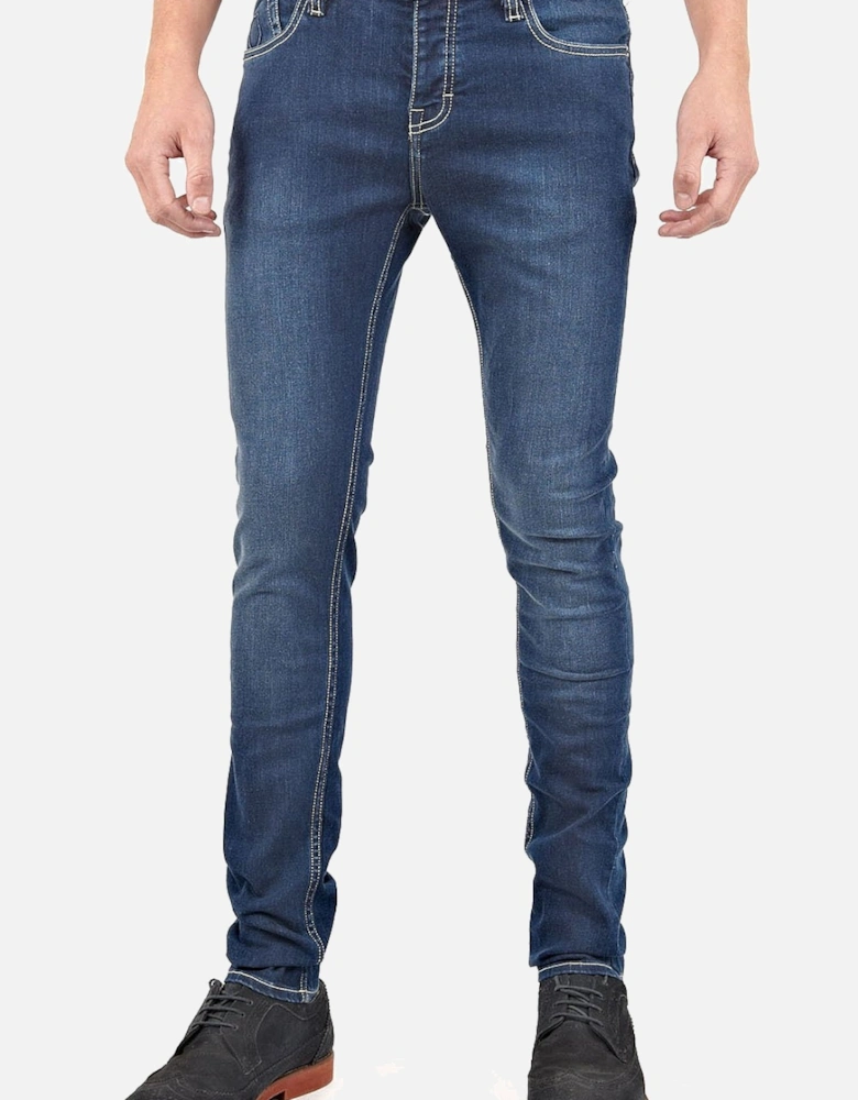 Ashton Skinny Fit Jeans | Dark Blue Wash