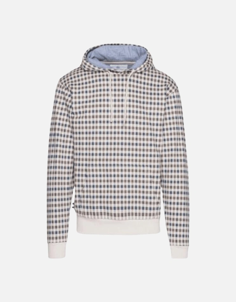 Cotton Check Hoodie