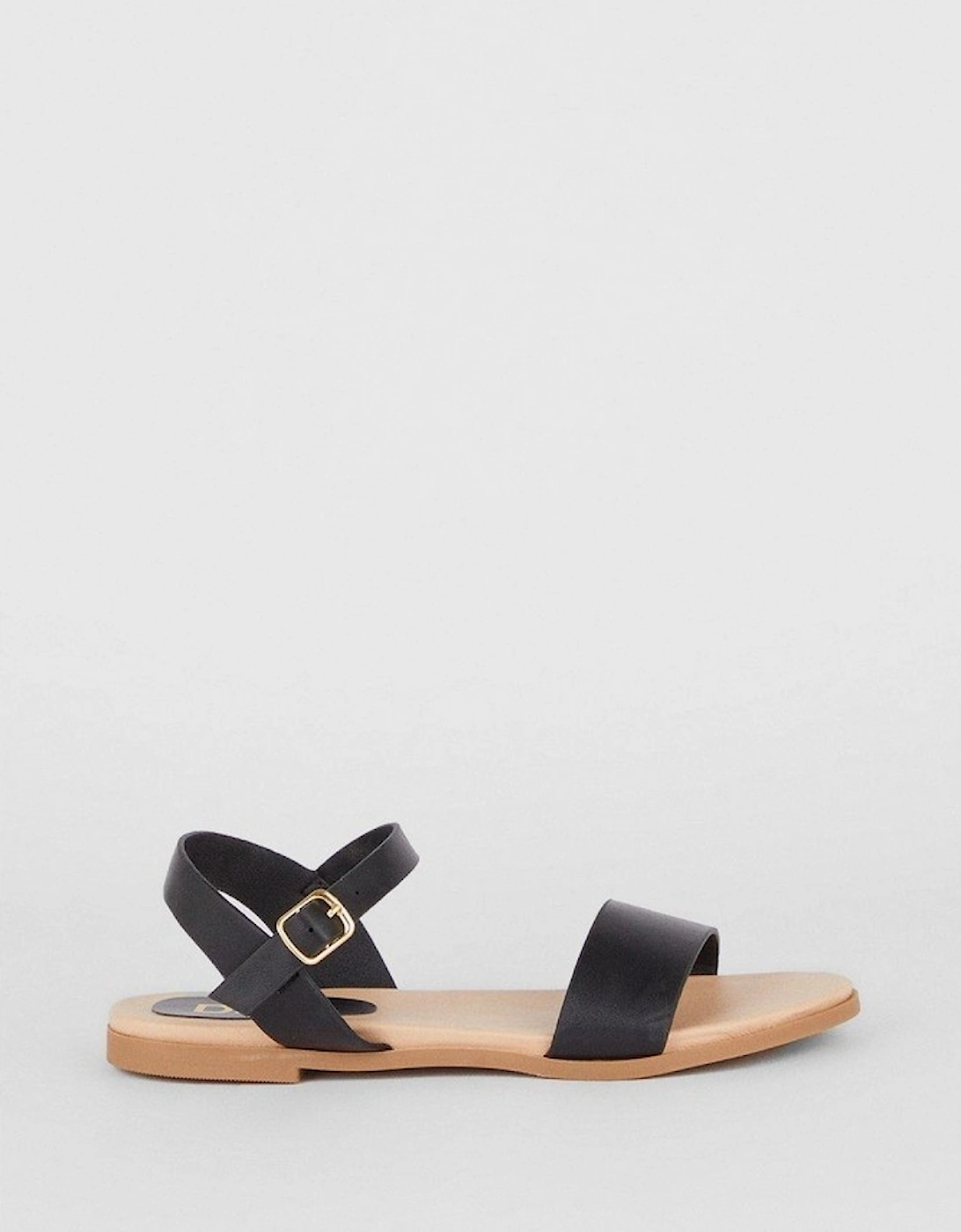 Womens/Ladies Faye Wide Flat Sandals