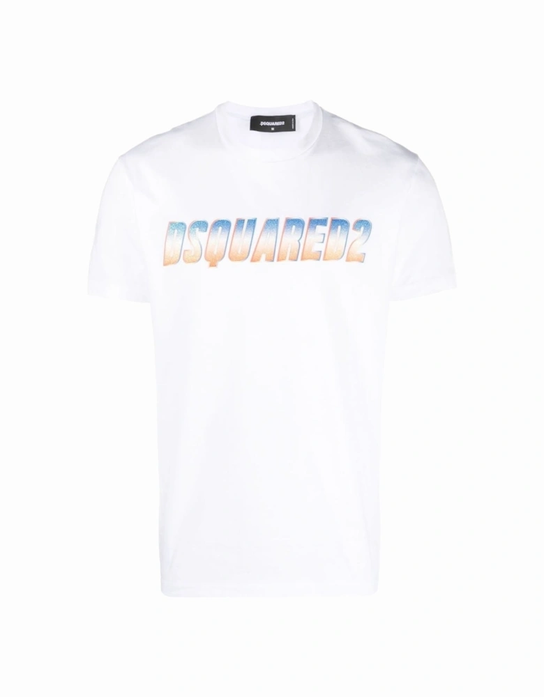 Sparkle Logo Cool Fit White T-Shirt
