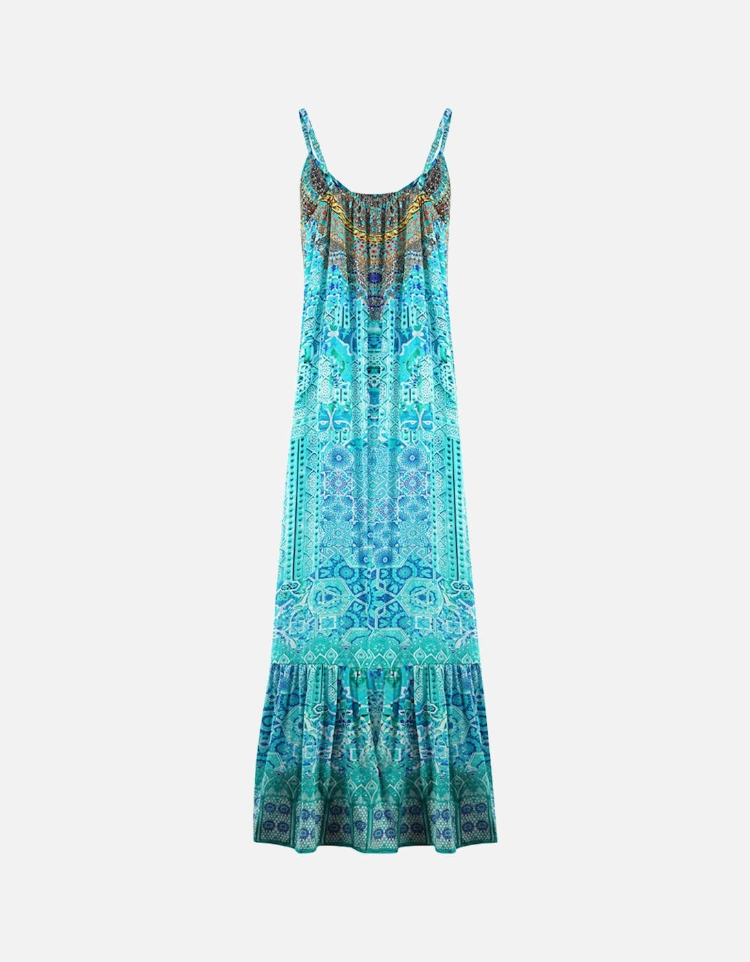 Atlantis 1929 Blue Silk Maxi Dress