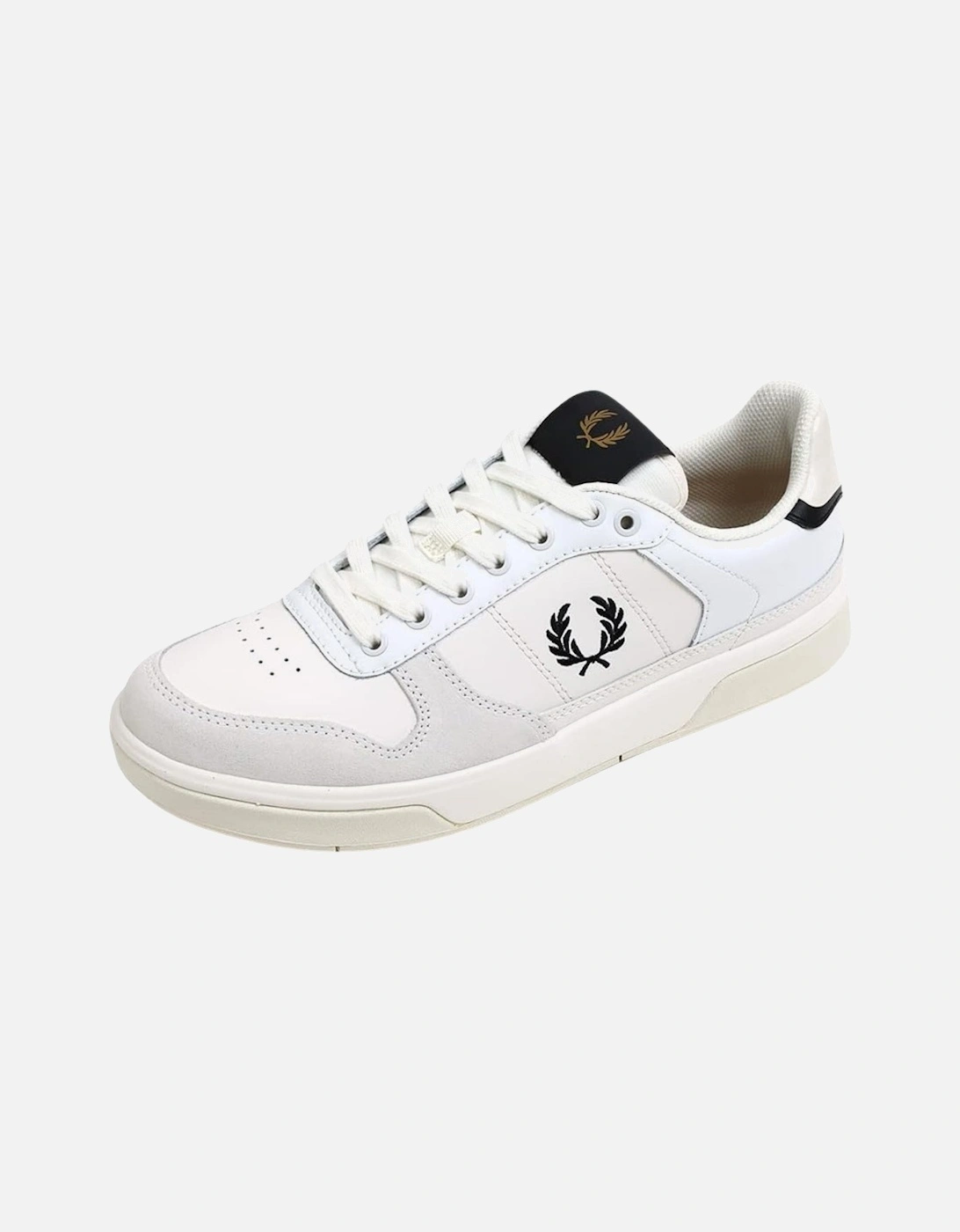B300 Leather Snow White Trainers