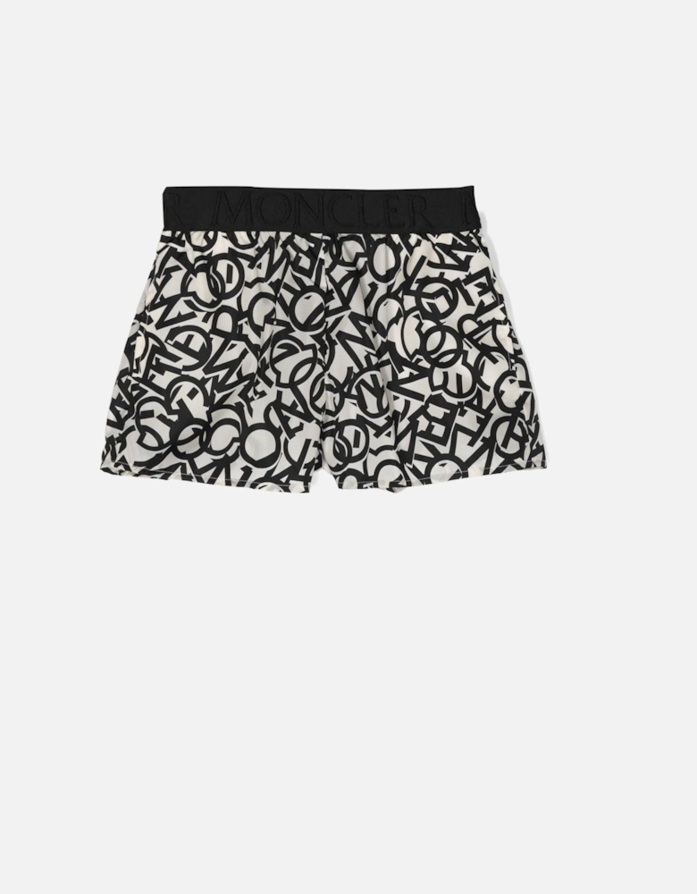 Kids All Over Logo shorts Black