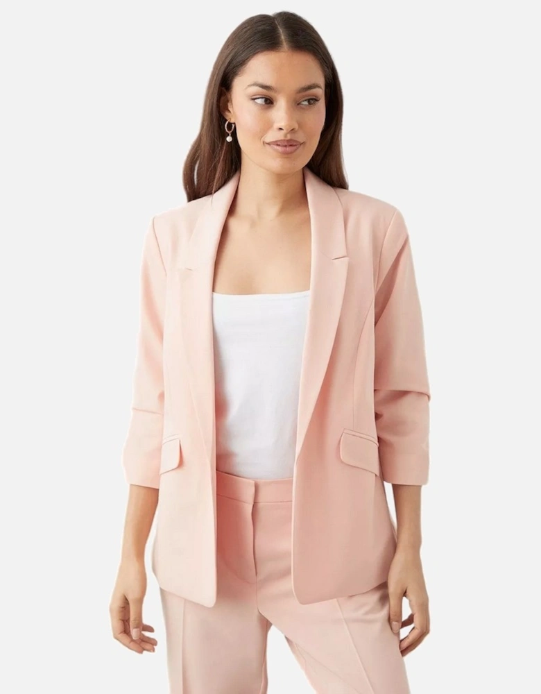 Womens/Ladies Petite Ruched Blazer