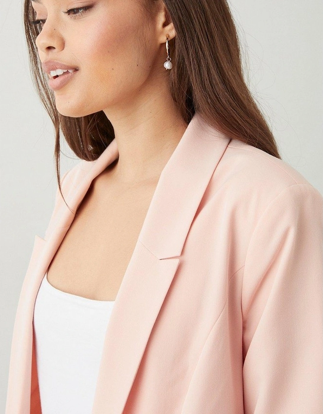 Womens/Ladies Petite Ruched Blazer