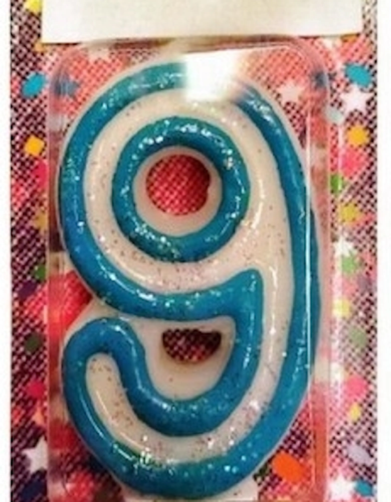 Deluxe Number 9th Birthday Candle