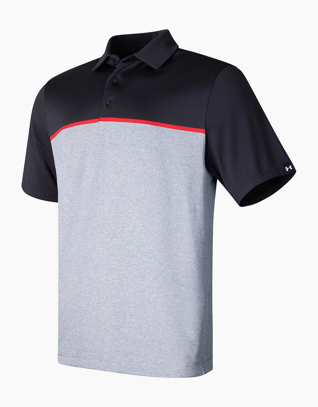 Under Armour Men's Grey Playoff 3.0 Stripe Polo Shirt - Size: Xxl