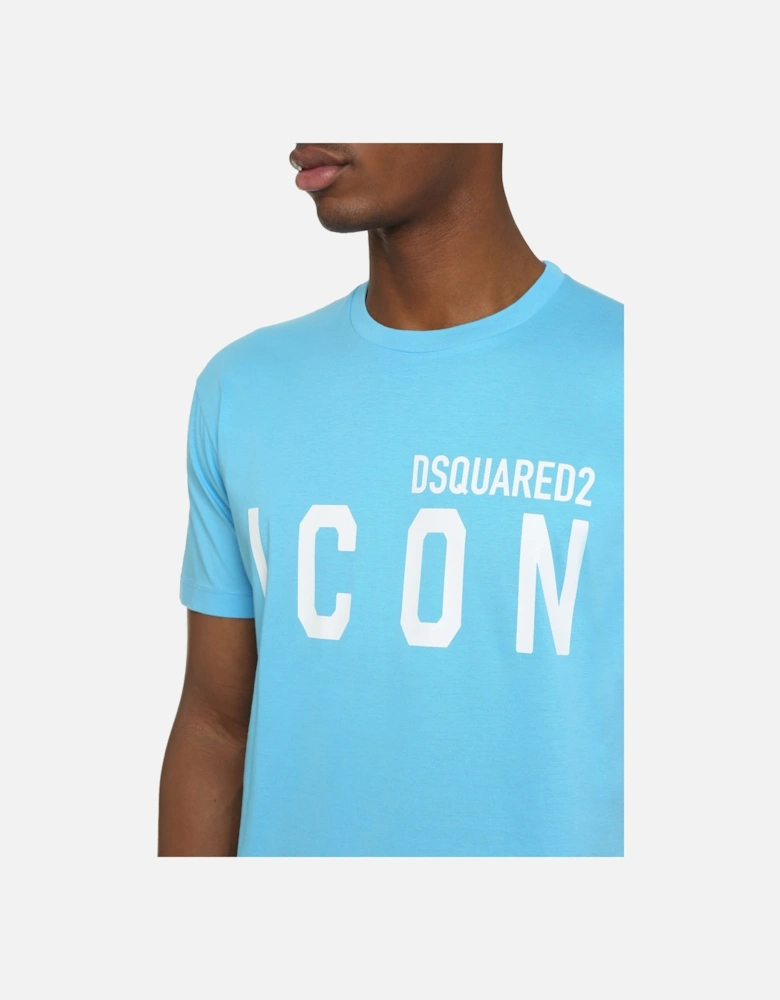 Icon Printed T-Shirt in Blue