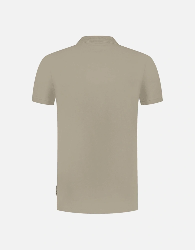 Cotton Gold Collection Beige Polo Shirt