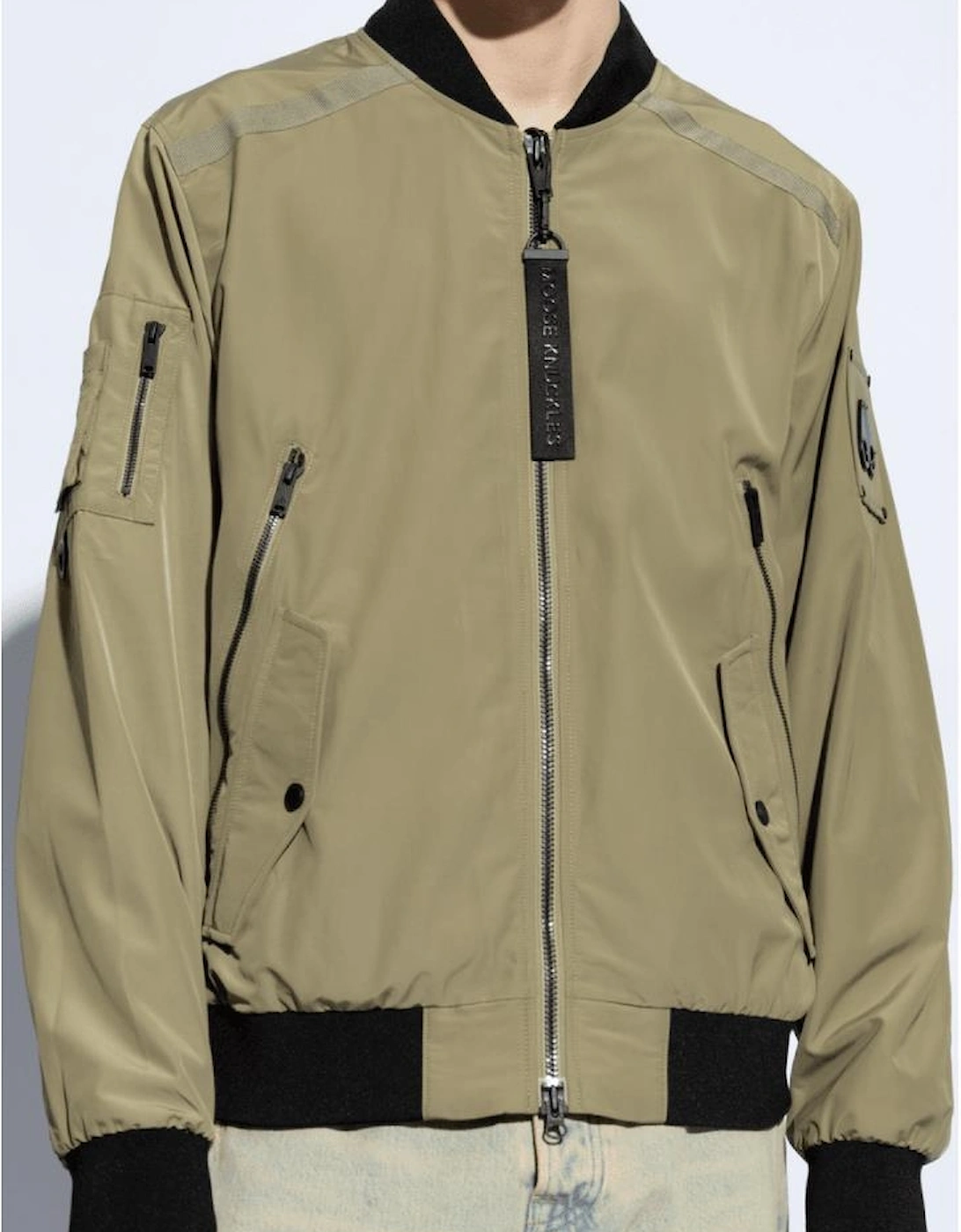 Courville Khaki Green Bomber Jacket