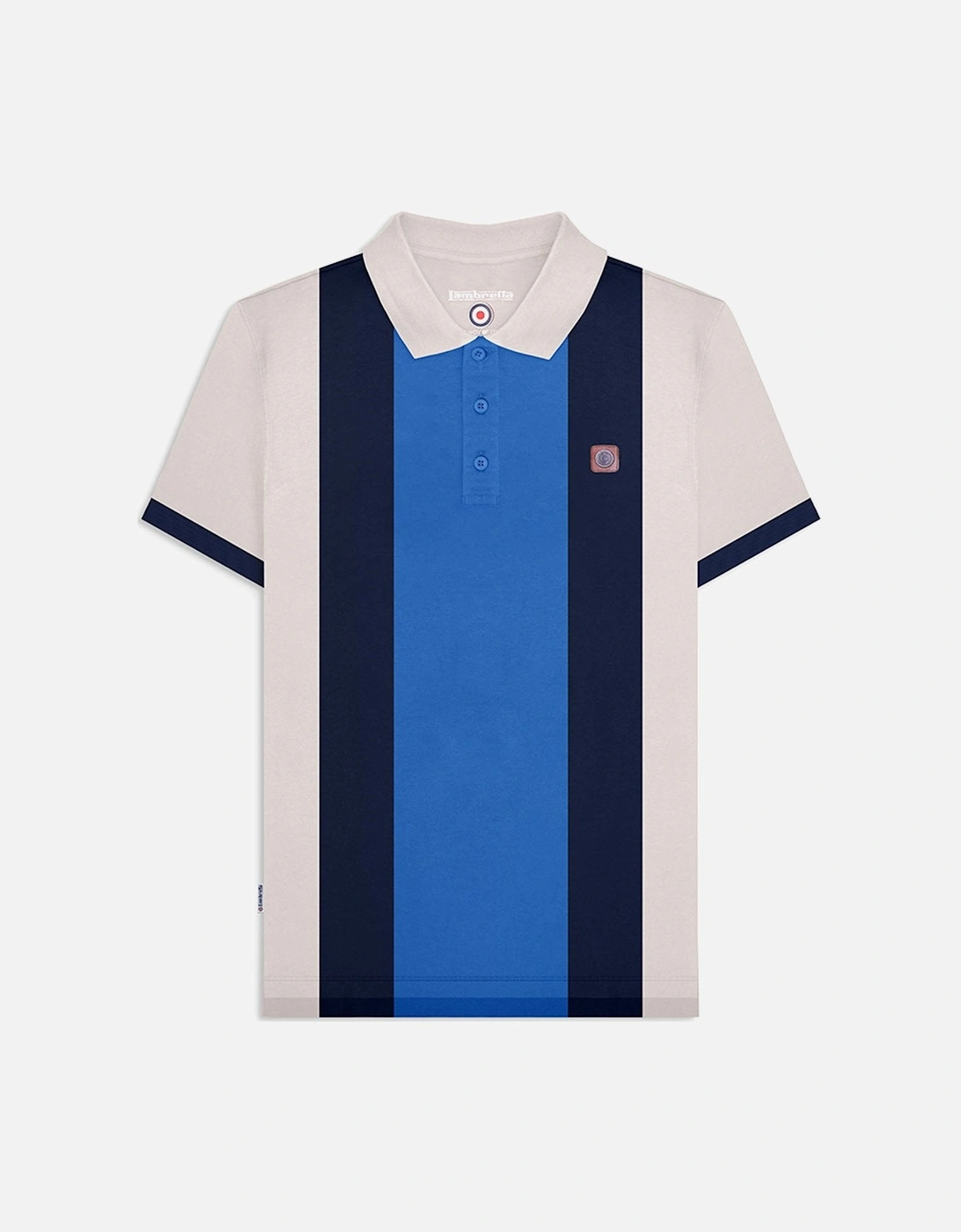 Mens Vintage Panel Polo Shirt