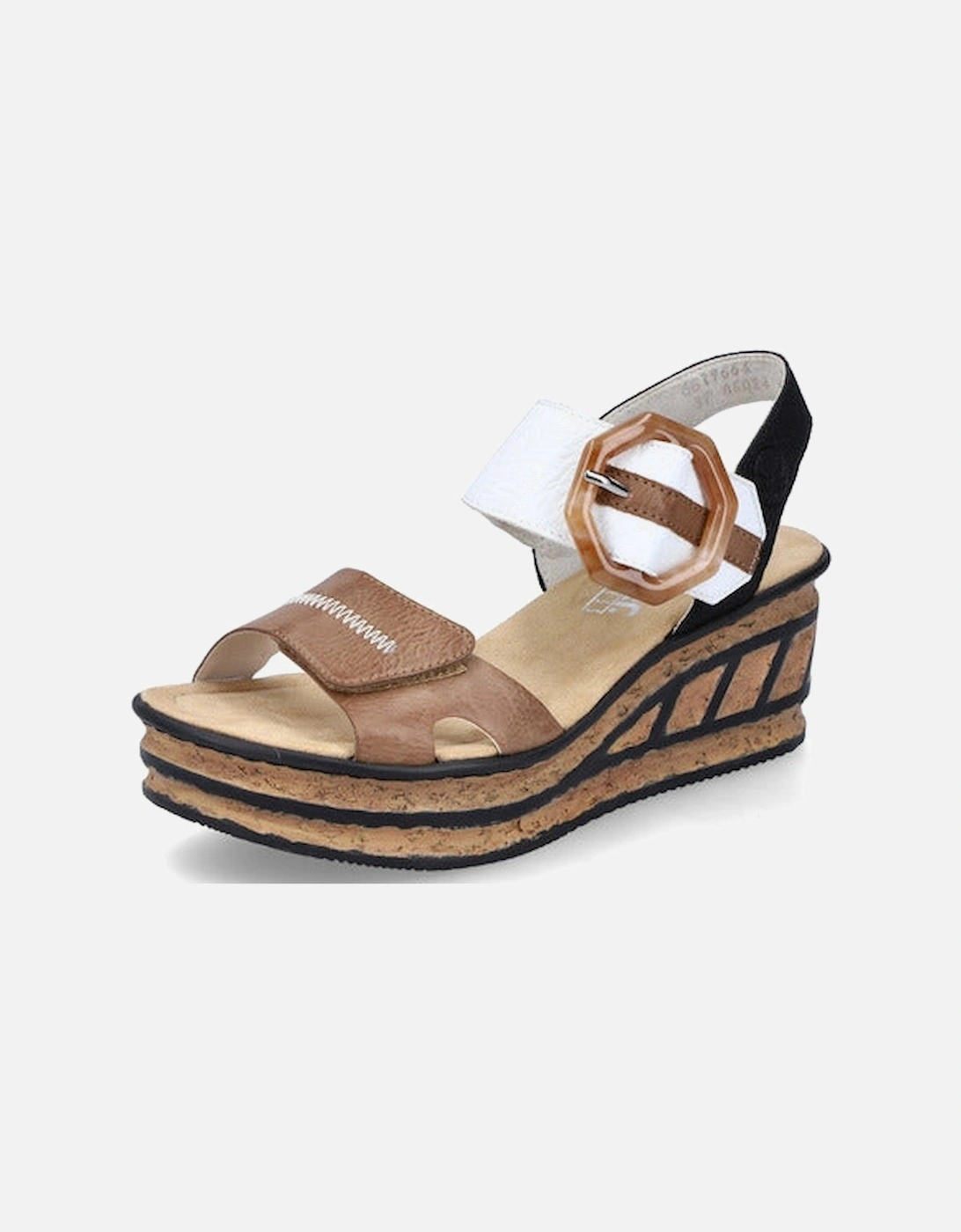 ladies sandals 68176-64 in Beige combi, 2 of 1