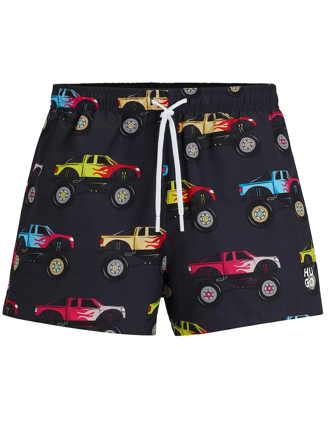 Janco Cars Print Swim Shorts, Black, 5 of 4