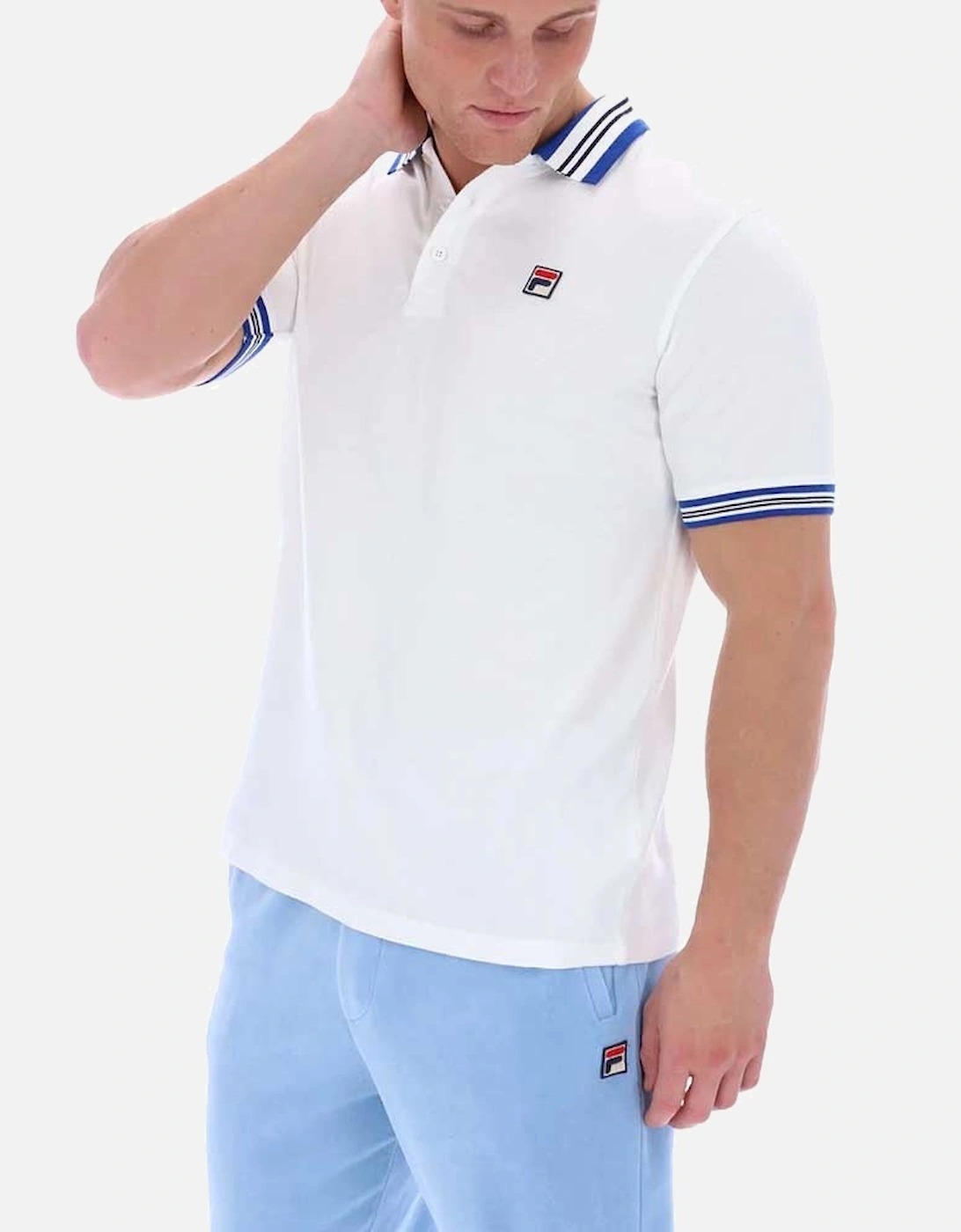 Vintage Faraz Tipped Rib Polo - White, 4 of 3