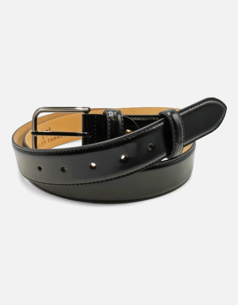 Pele High Shine Formal Belt 001 Black