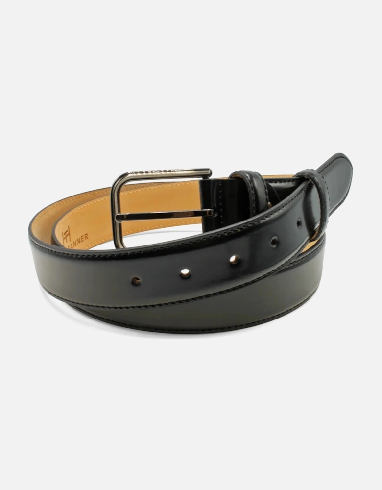 Pele High Shine Formal Belt 001 Black