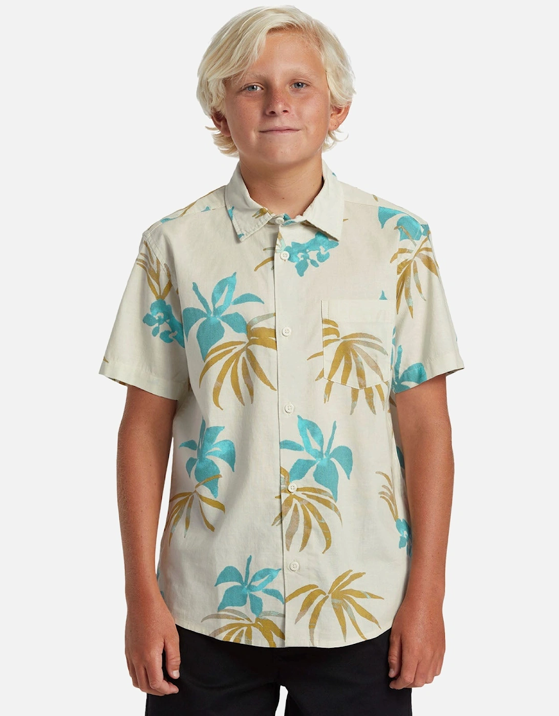 Kids Apero Classic Short Sleeve Hawaiian Shirt, 6 of 5