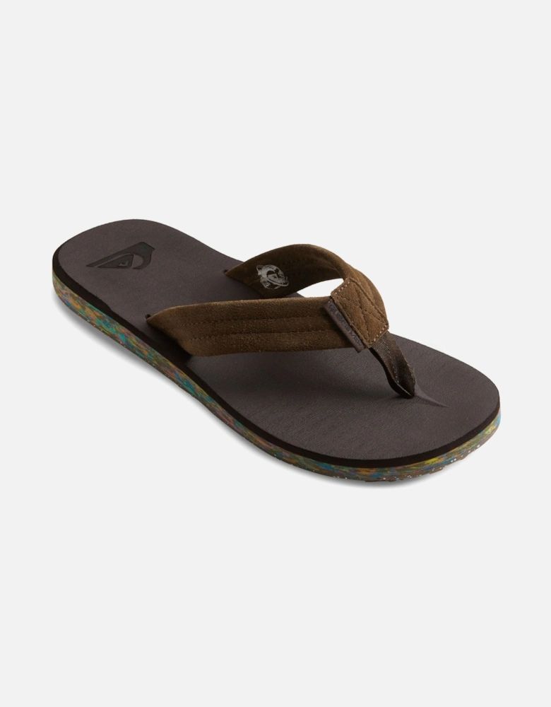 Mens Carver Suede Flip Flops