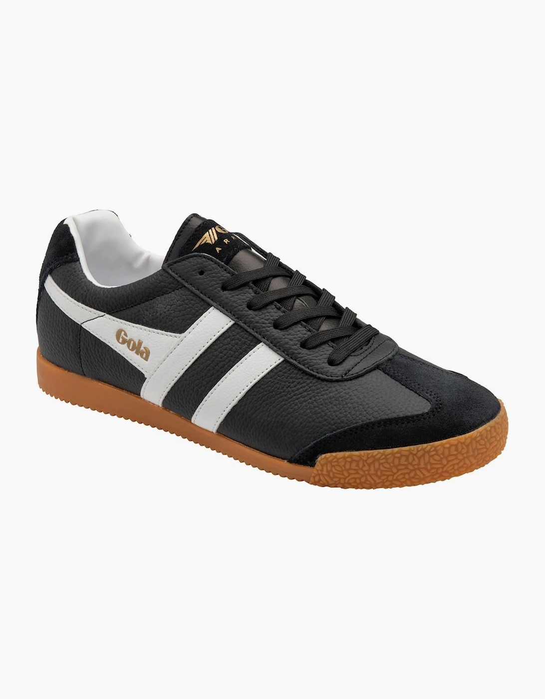 Gola Men's Black Harrier Leather Trainers  Size 9