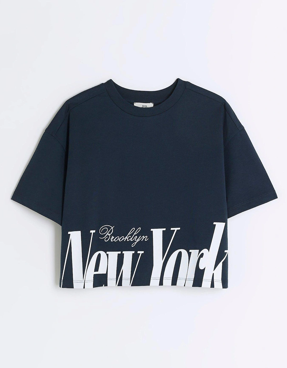 Girls New York Graphic T-shirt - Navy, 2 of 1