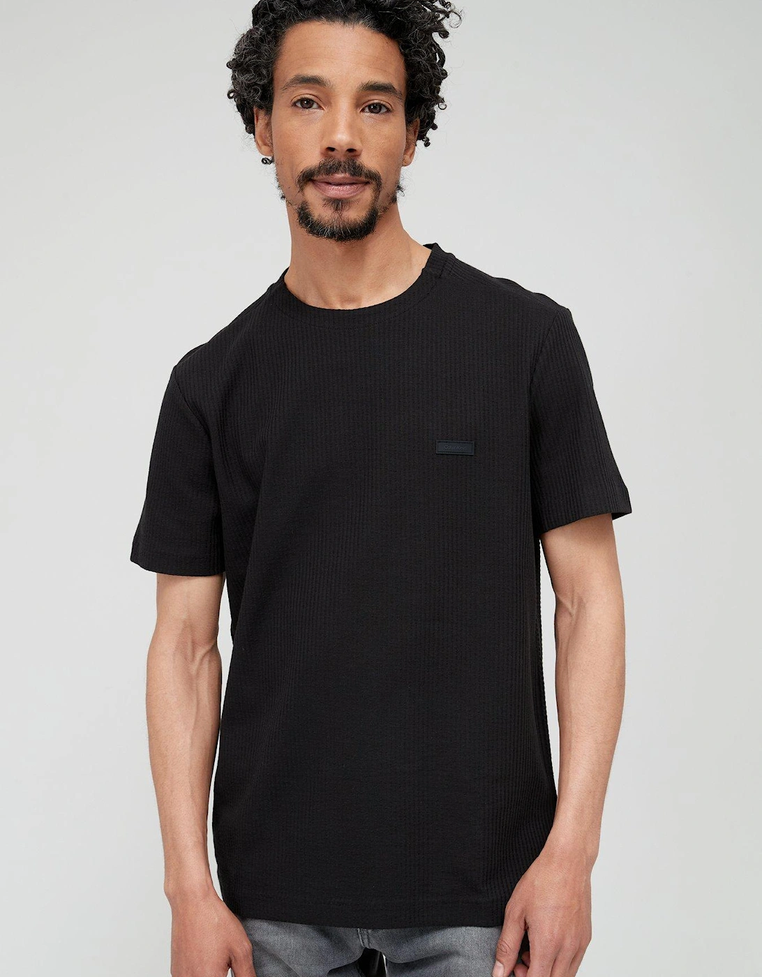 Crinkle Ottoman T-shirt - Black , 3 of 2
