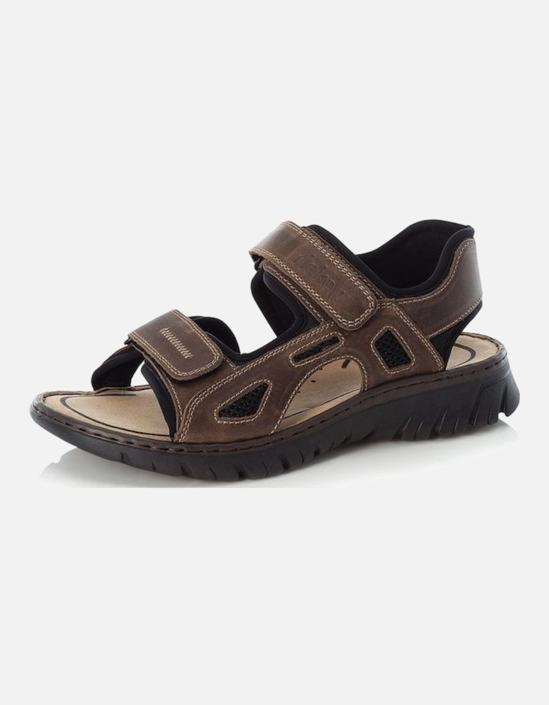 mens 26761-26 brown walking sandal