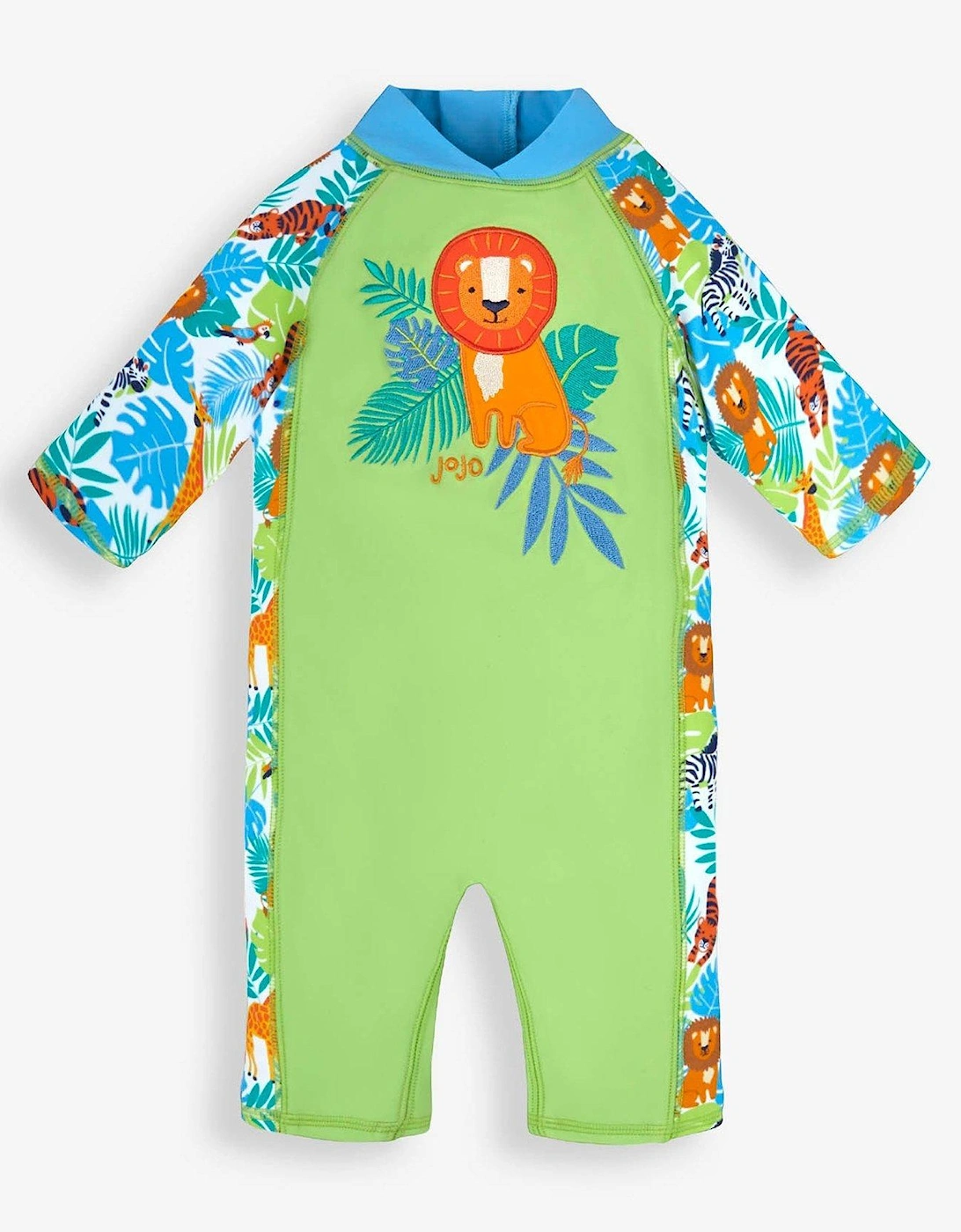 Boys 1 Piece Sun Protection Suit - Green, 3 of 2