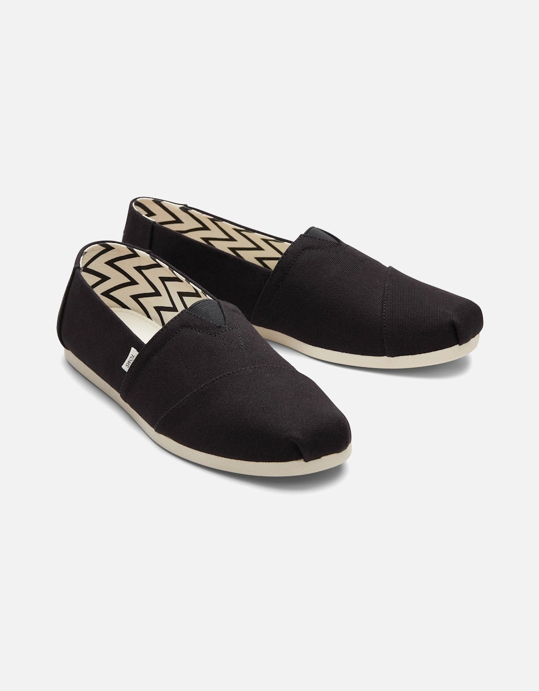 Mens Core Canvas Slip-On Shoes (Black), 3 of 2
