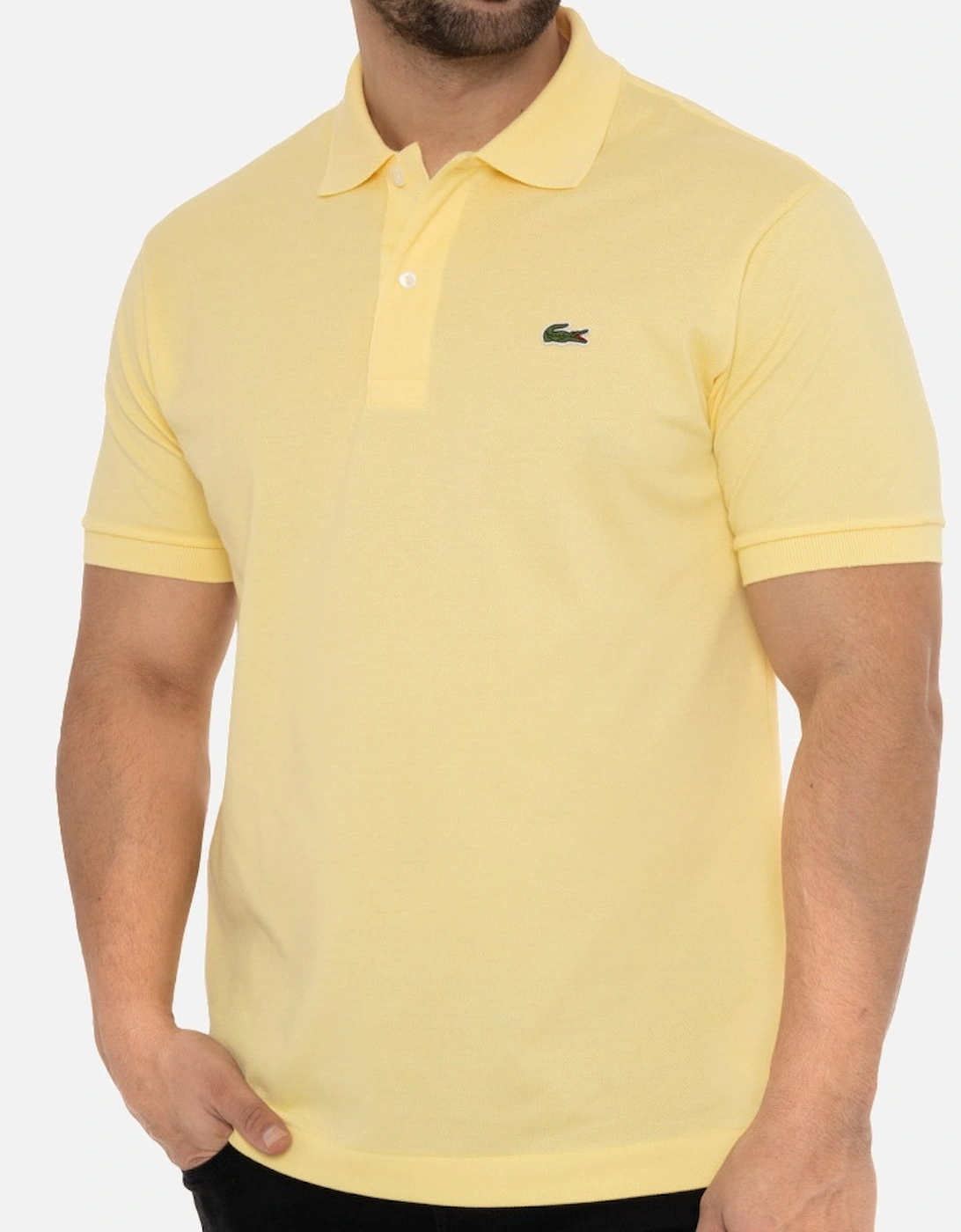 Mens S/S Classic Fit Polo Shirt (Yellow), 7 of 6