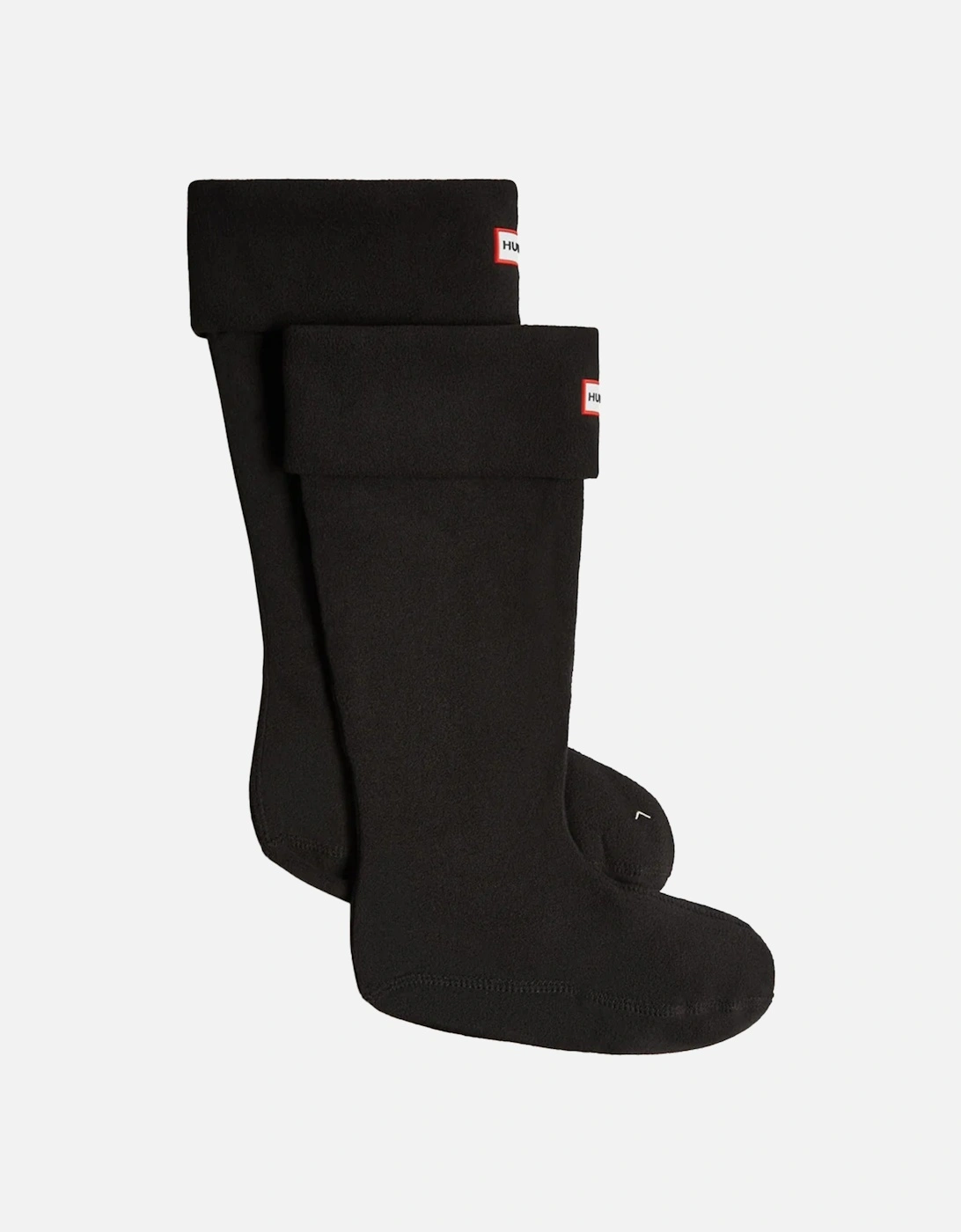 Womens Recycled Fleece Tall Boot Socks (Black), 4 of 3