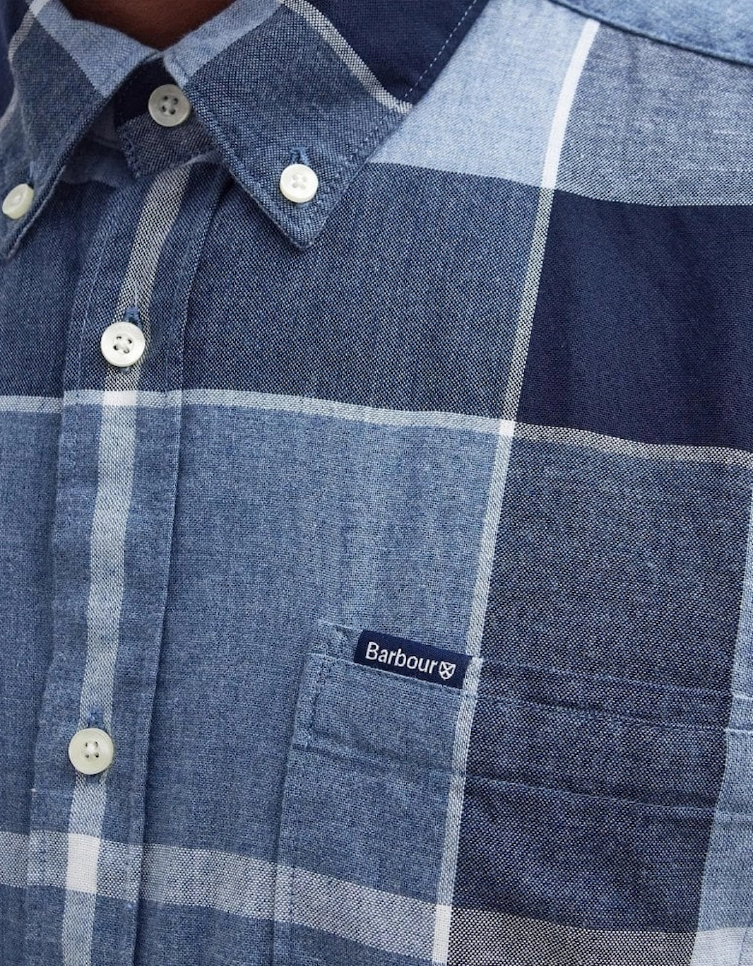 Heritage Men's Blue Checked Short Sleeved Doughill Shirt