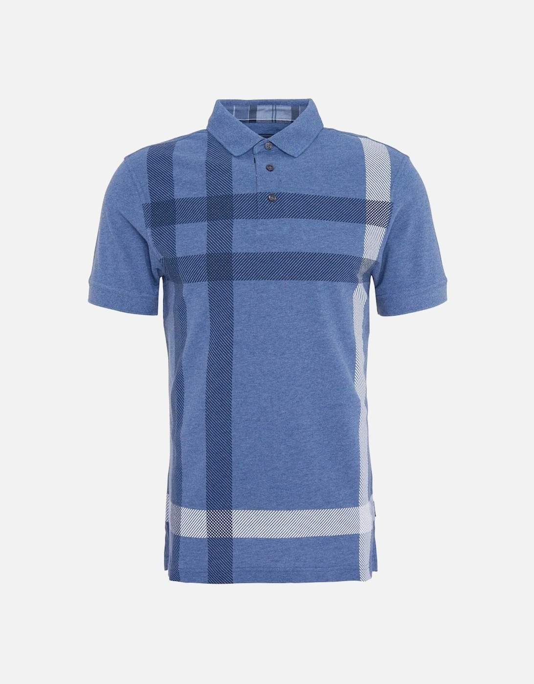 Men's Chambray Blue Blaine Polo Shirt, 3 of 2