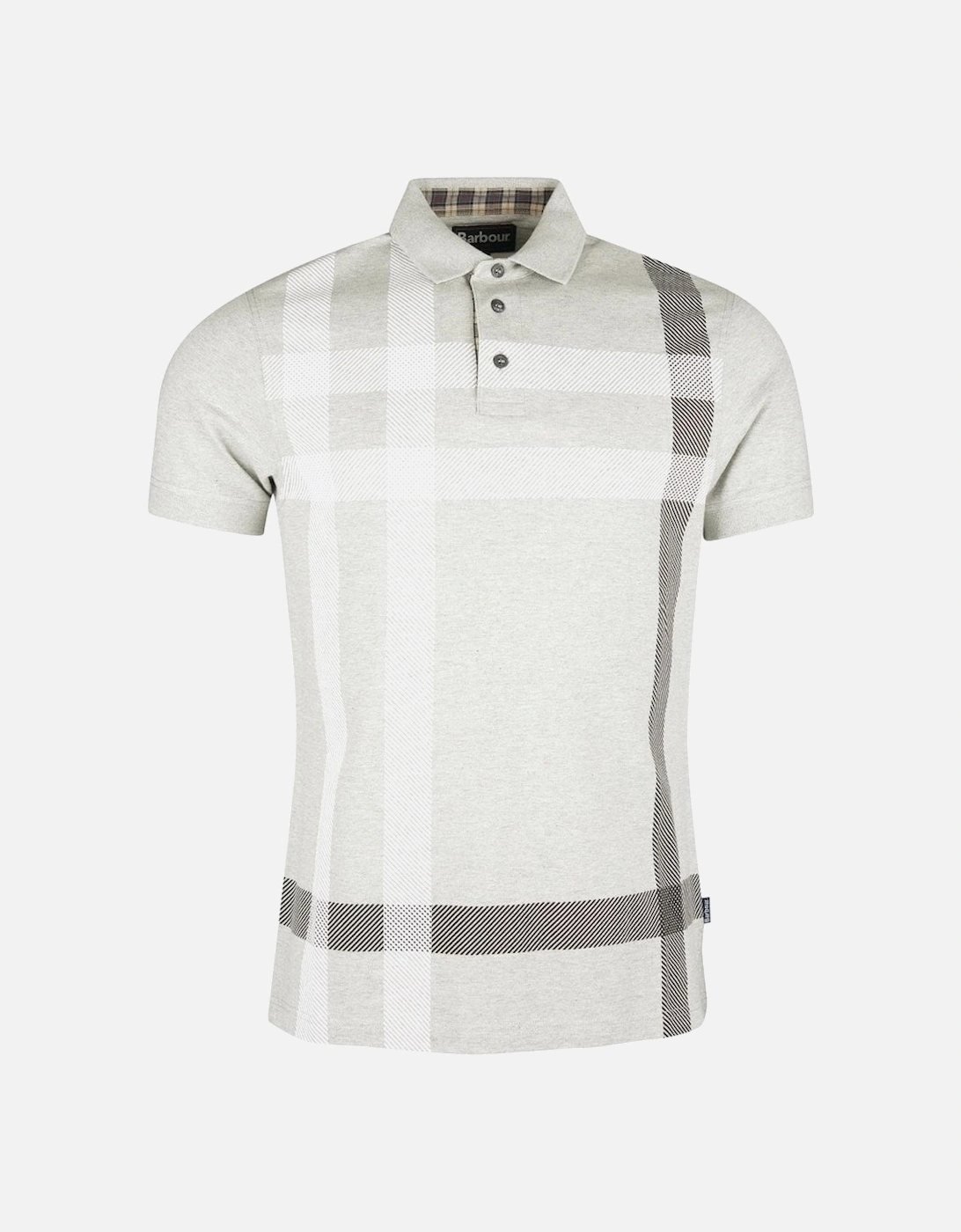 Men's Grey Marl Blaine Polo Shirt, 3 of 2