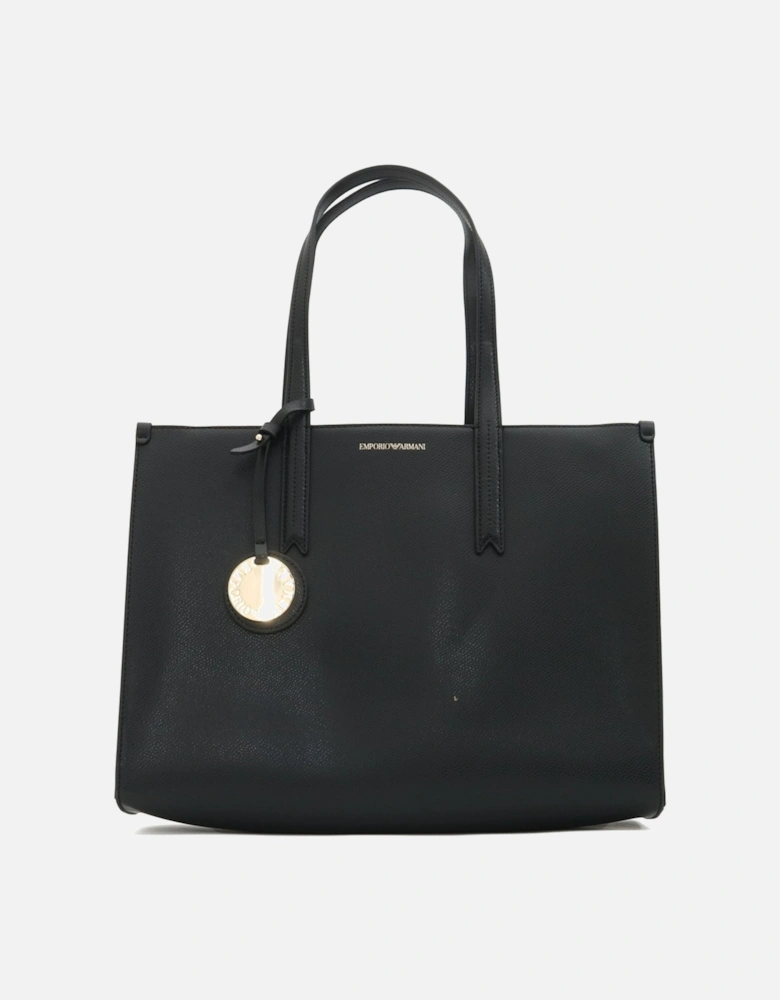Small Logo Black Large Shopper Bag