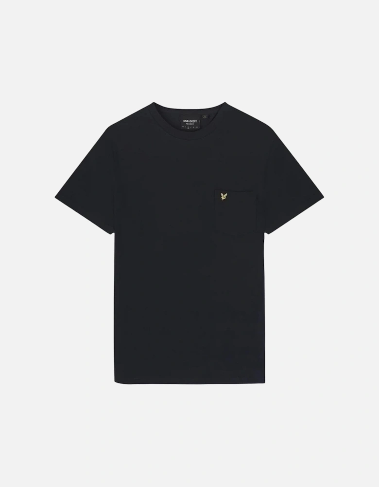 Lyle & Scott Plain Pique Pocket T-Shirt - Dark Navy