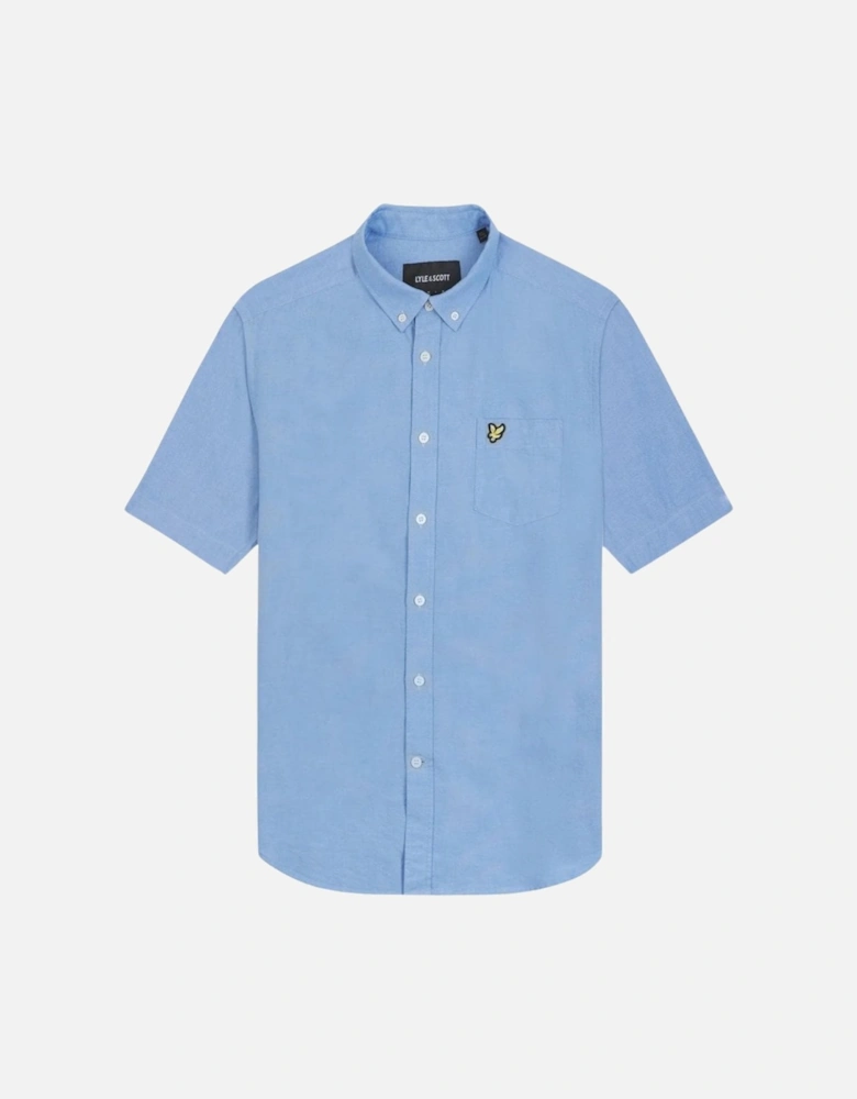 Lyle & Scott Short Sleeve Oxford Shirt - Riviera