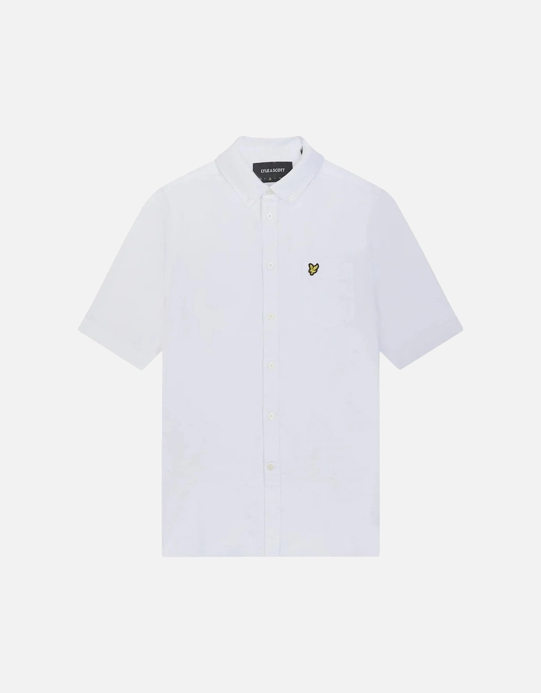 Lyle & Scott Short Sleeve Oxford Shirt - White, 6 of 5
