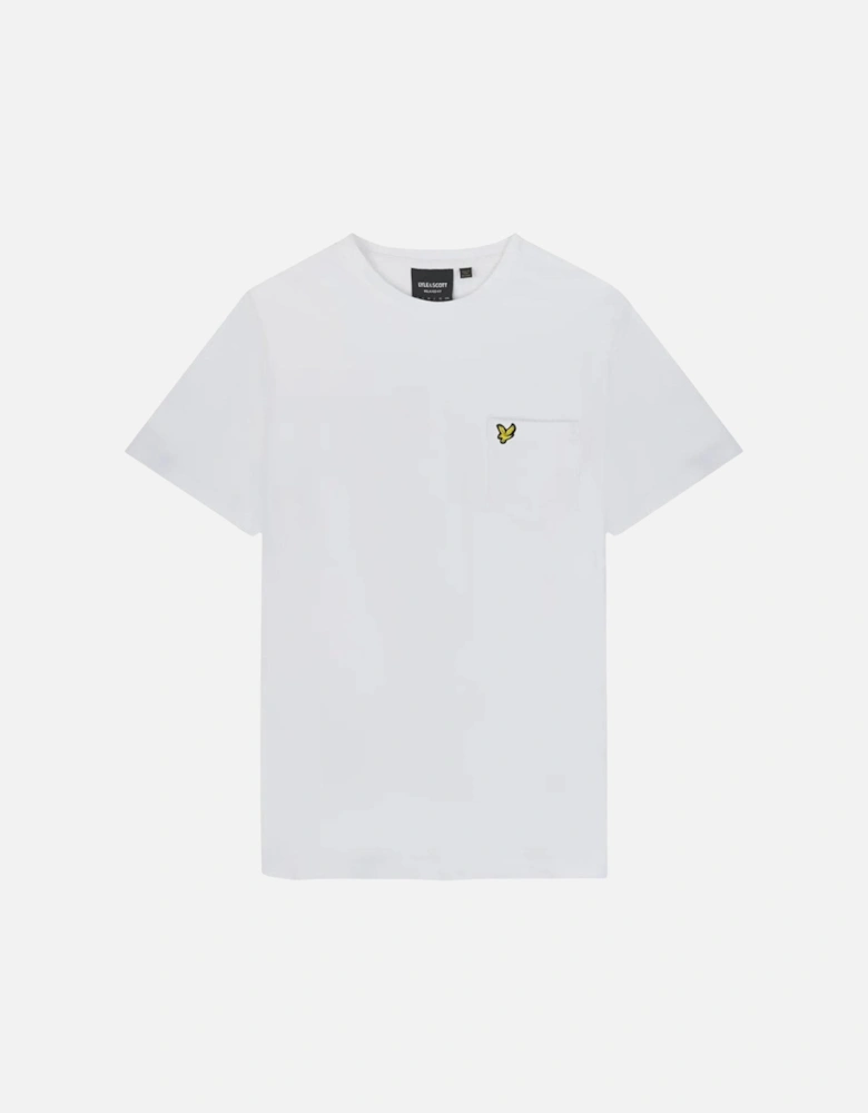 Lyle & Scott Plain Pique Pocket T-Shirt - White
