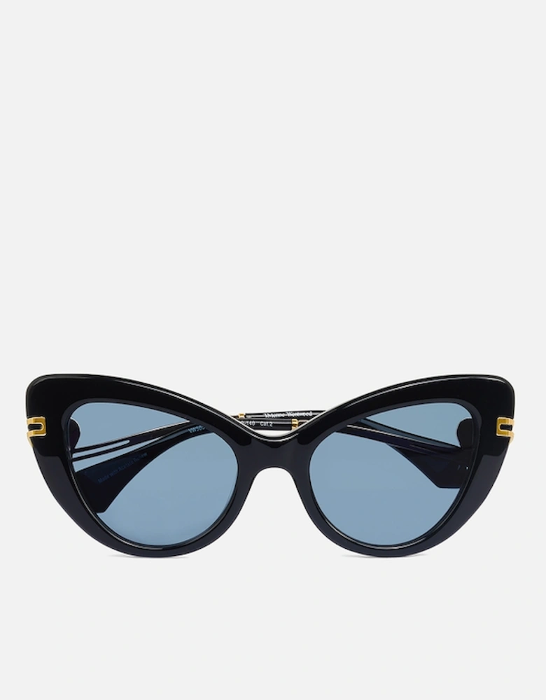 Liza Acetate Retro Cat Eye-Frame Sunglasses