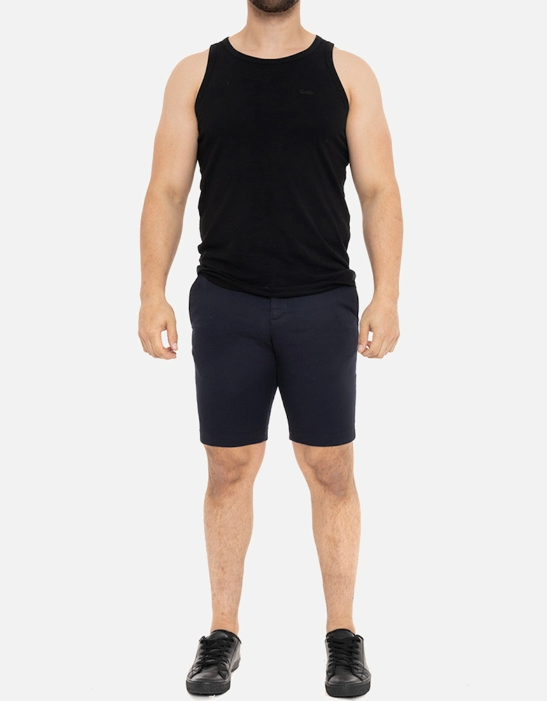 Mens Slim Fit Chino Shorts (Navy)