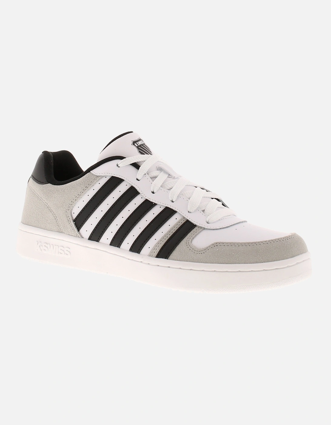 K-Swiss Mens Trainers Court Palisades Leather Lace Up white UK Size, 6 of 5