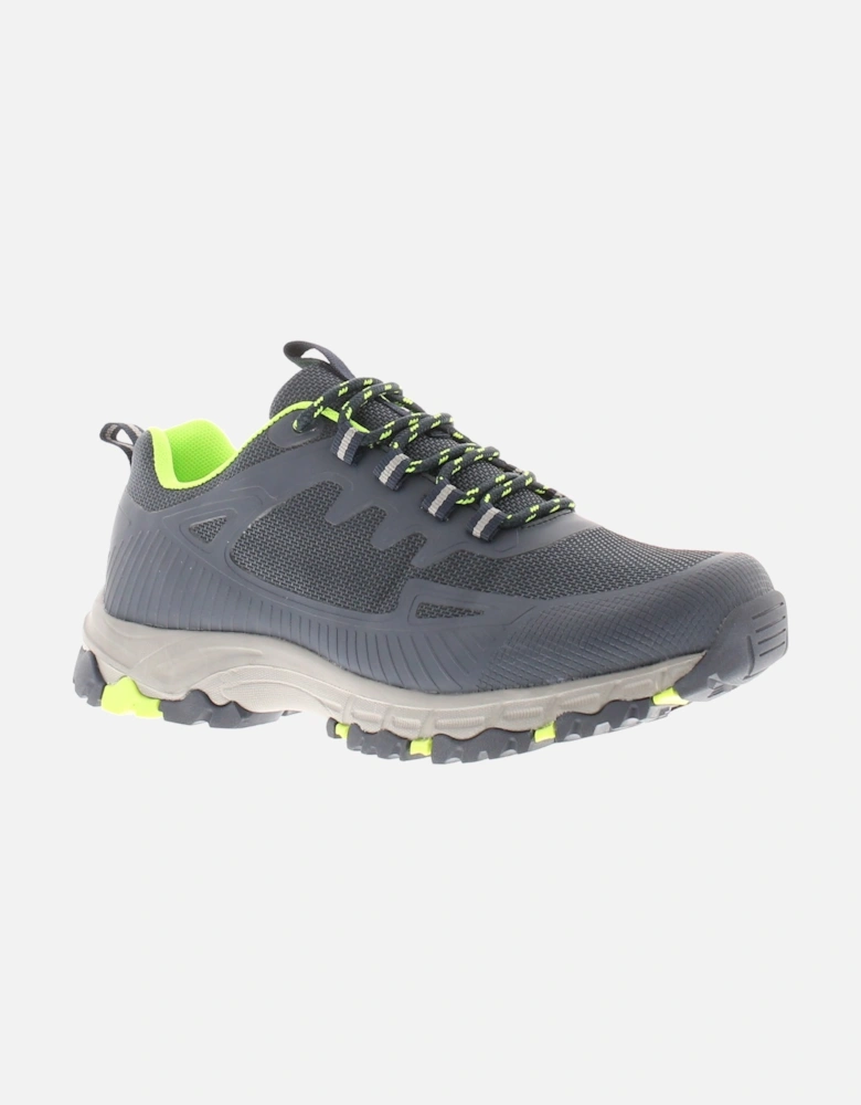 Mens Walking Trainer Shoes Ozarks Lace Up navy UK Size