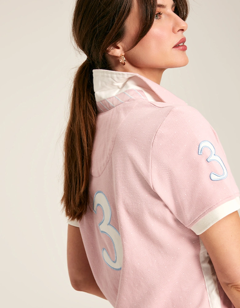 Women's Beaufort Short Sleeve Cotton Polo Shirt Pink