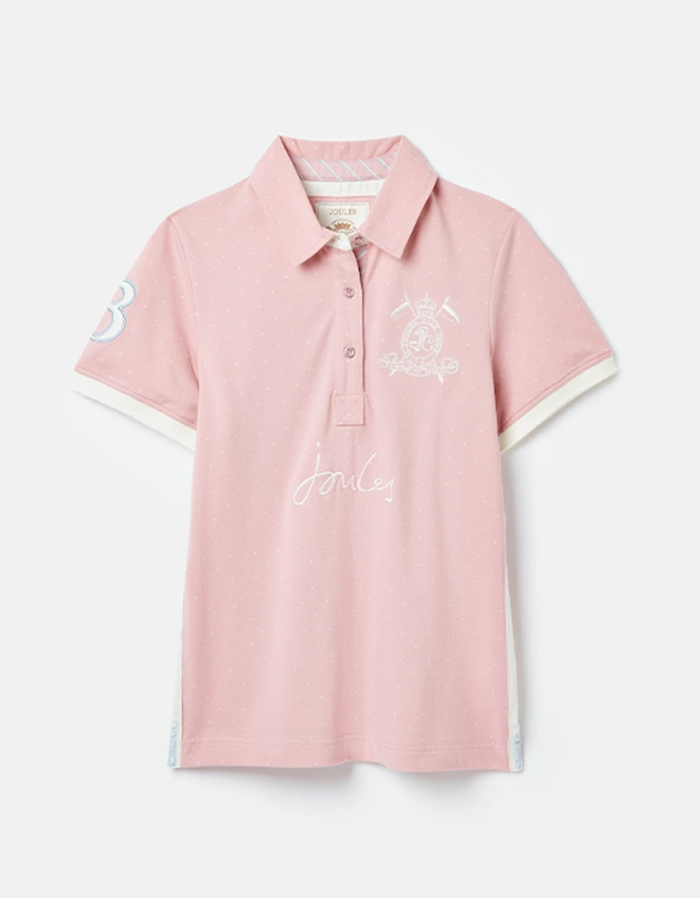 Women's Beaufort Short Sleeve Cotton Polo Shirt Pink