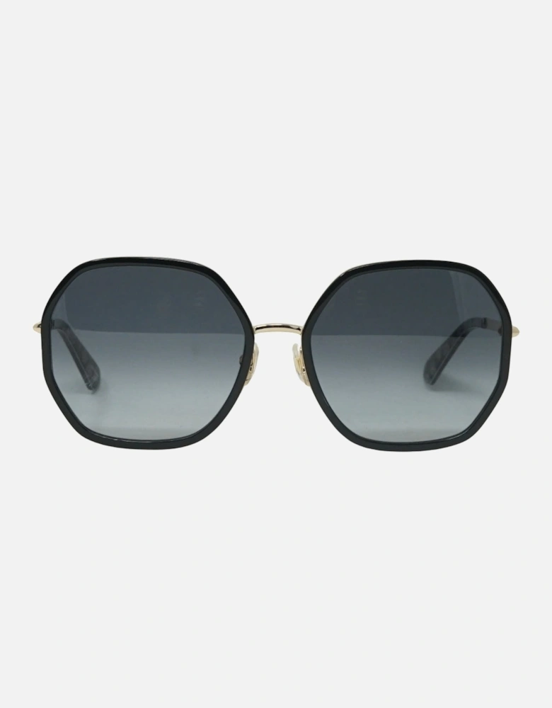 NICOLA/G/S RHL Black Gold Sunglasses