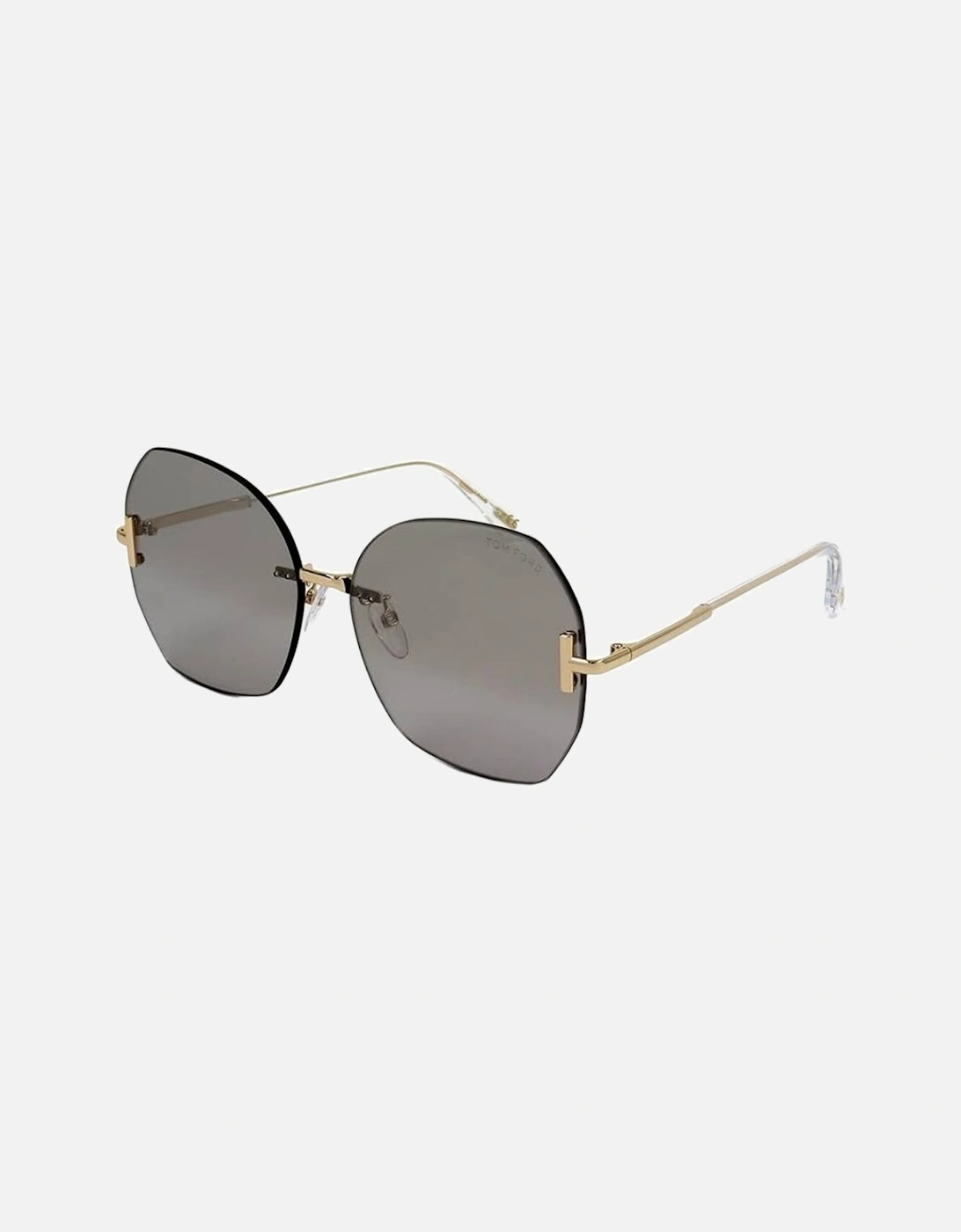 Ft0810 K 32C Asian Fit Gold Sunglasses